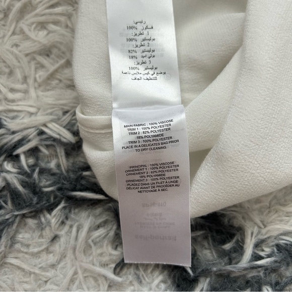 Self-Portrait Monochrome Trimmed Satin Shirt - Picture 11 of 11